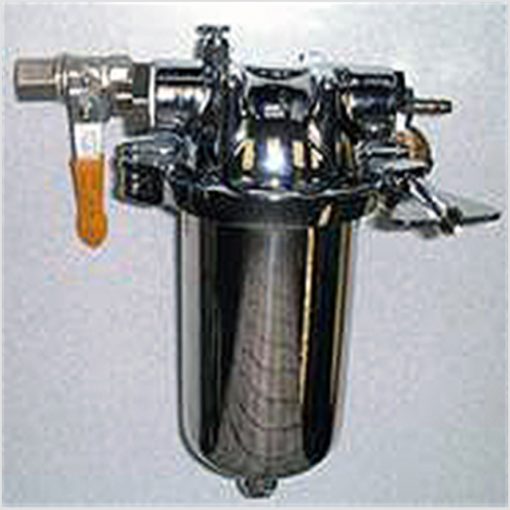 colonic irrigation stainless steel filter assembly complete with shut off valve